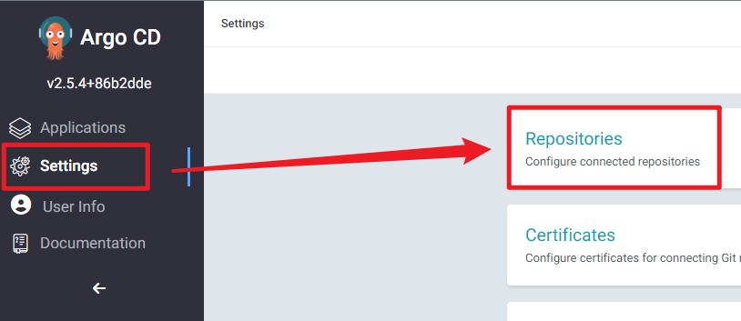 Settings/Repositories